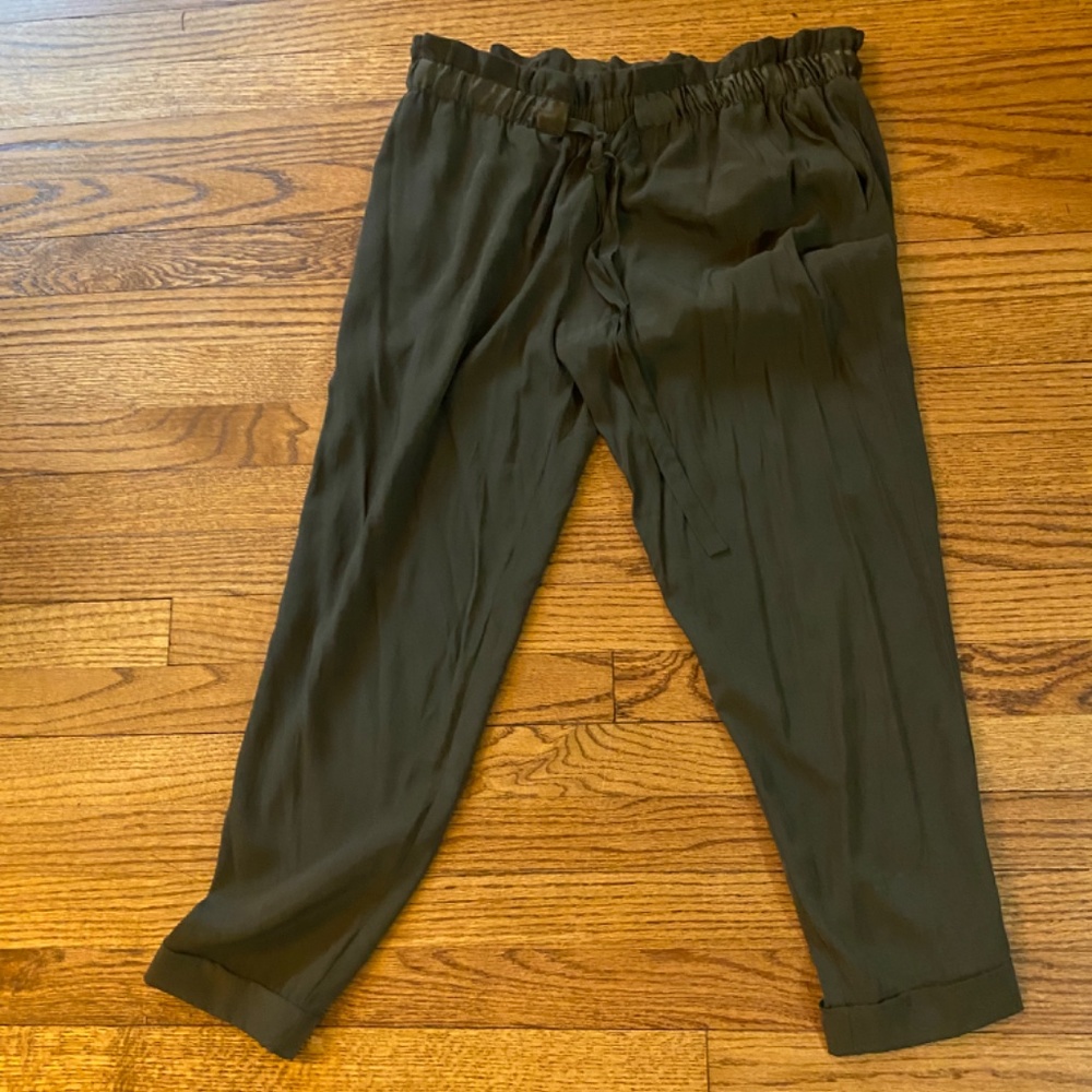 Hunter Green Drawstring Pants - image 2